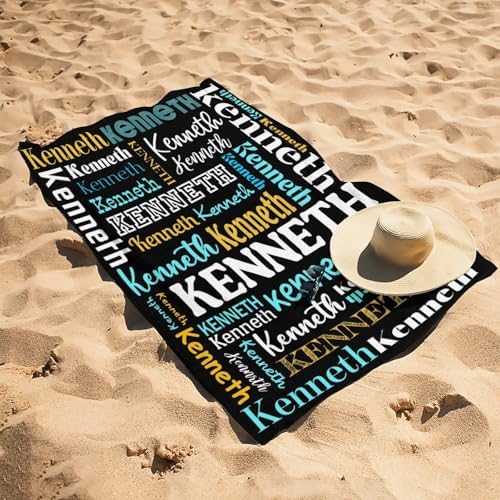 Personalized Beach Towels with Names for Kids and Adults