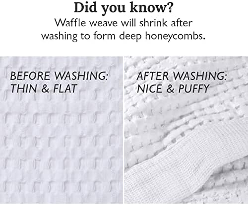 Gildens Tree Waffle Hand Towels Set of 2 White
