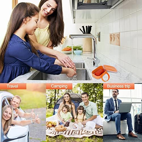 QIUYMEI Soap Holder - Leak Proof Travel Soap Container with Lid