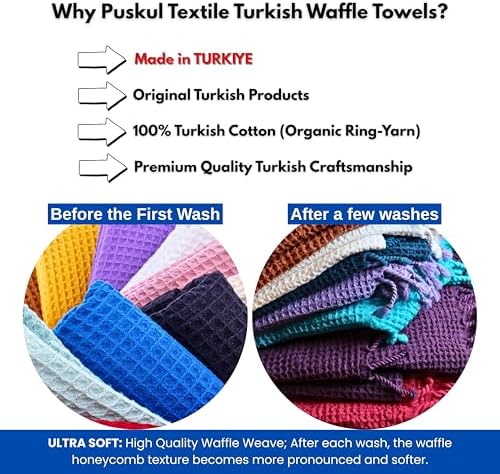Pskl Waffle Beach Towel 35x70 Turkey Made Black