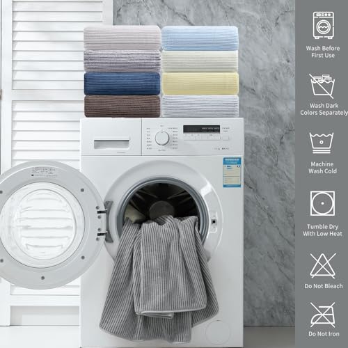 4 Piece Luxurious Bath Towel Set for Home and Hotel Use