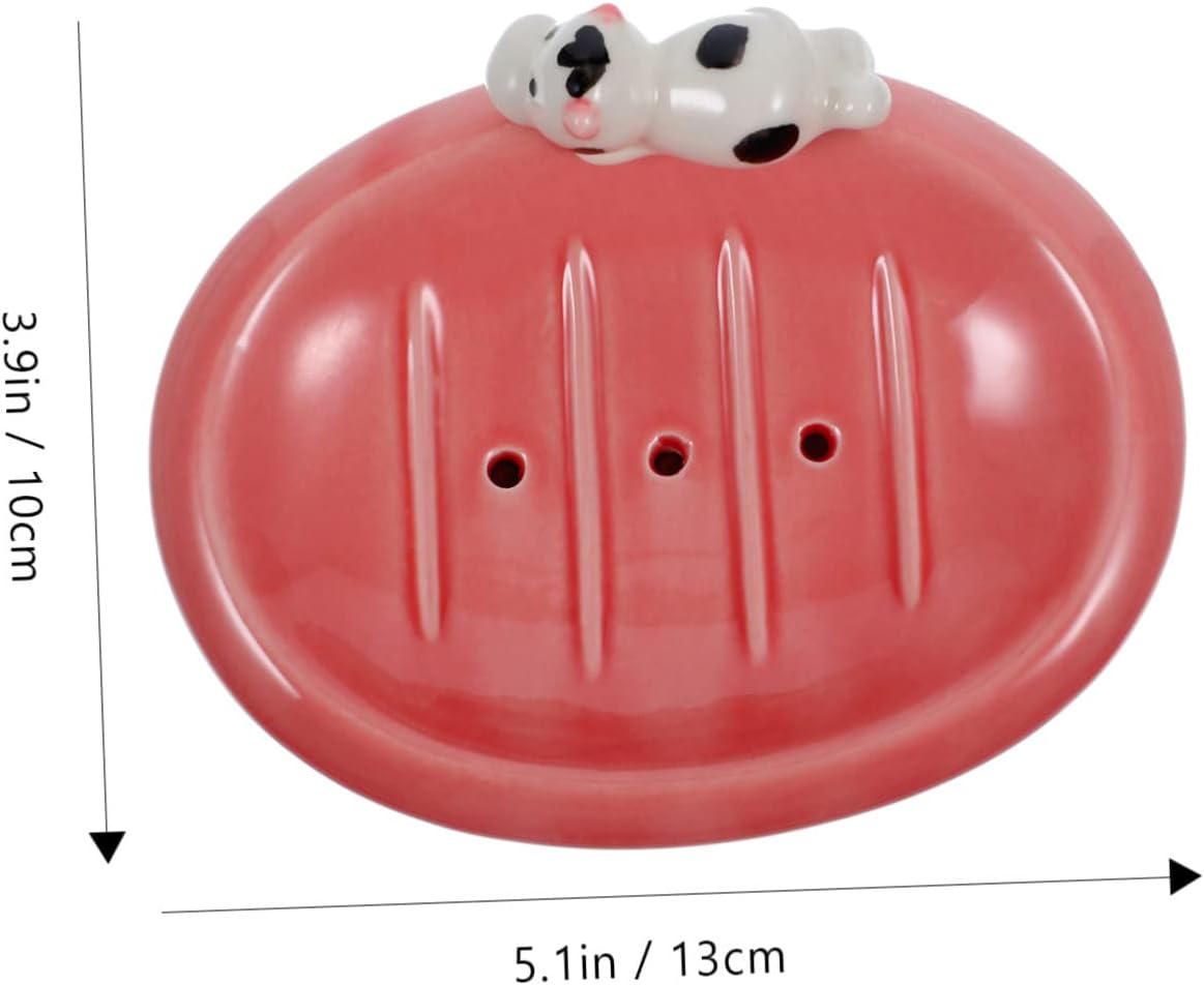 Cute Cartoon Soap Dish Holder for Bathroom Kitchen