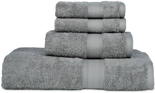 Casa Lino 4-Piece Bath Towel Set 100 Cotton Luxury Towels