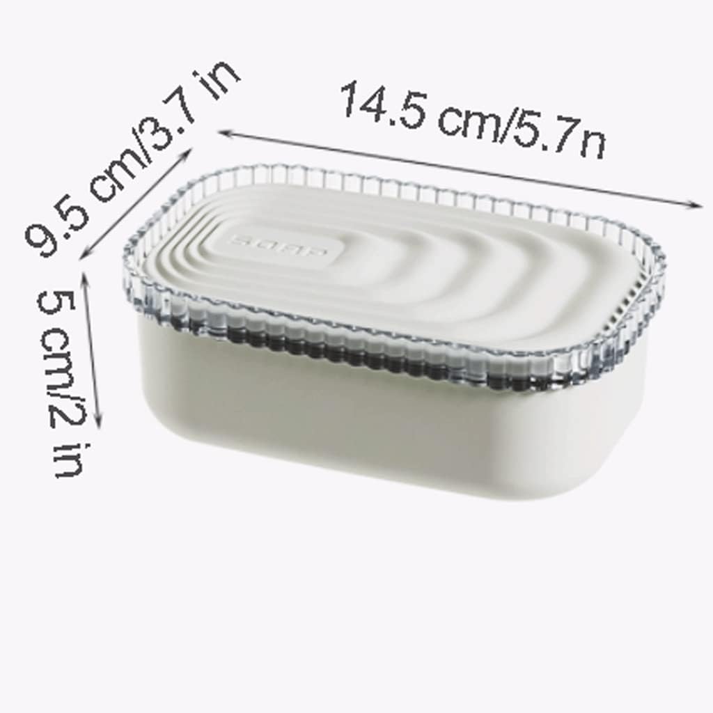 Surek Simple Lid Soap Dish with Water Tray
