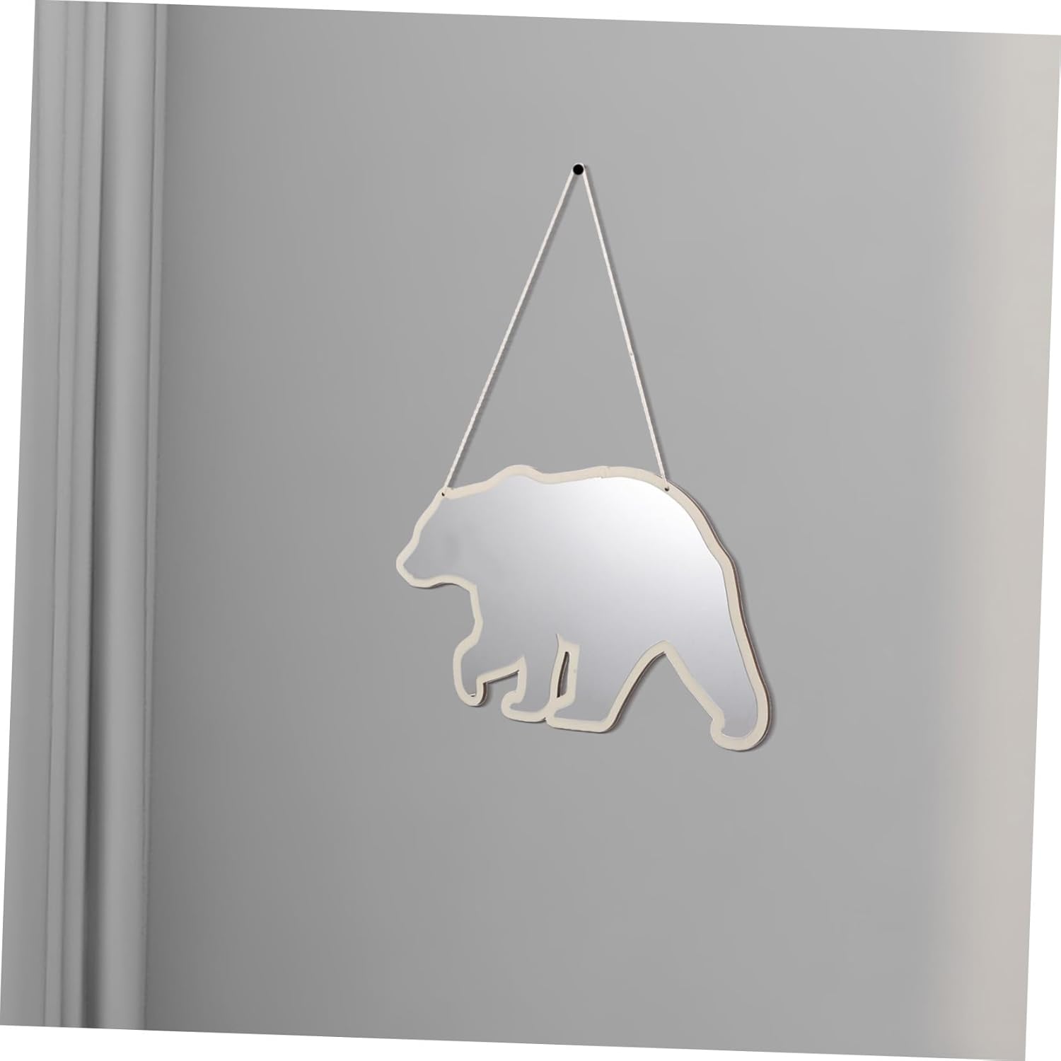 Cute Bear Shape Kids Mirror for Bedroom and Playroom