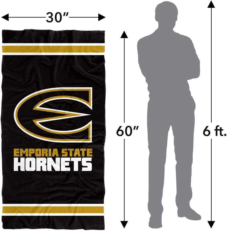 LOGOVISION Emporia State University Striped Beach Towel