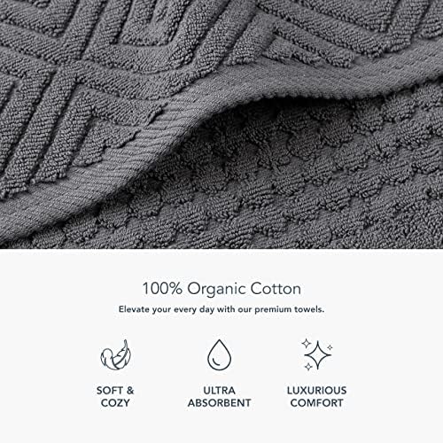 TexereSilk Organic Cotton Bath Towel Set - 700 GSM Luxury Hotel Quality