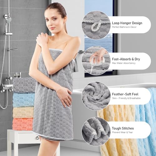 Luxury Microfiber Bath Towels 4-Pack Set 1