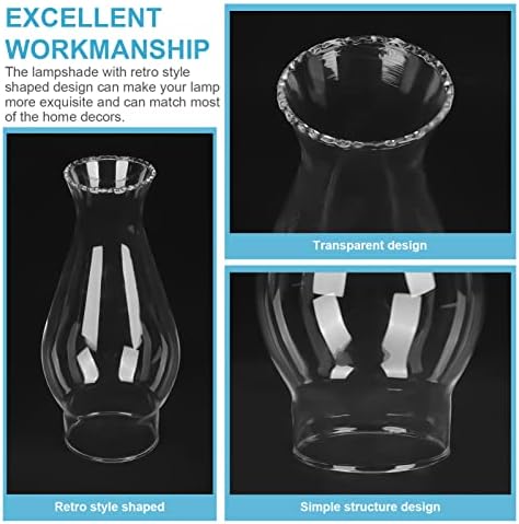 DECHOUS Oil Lamp Glass Shade Cover