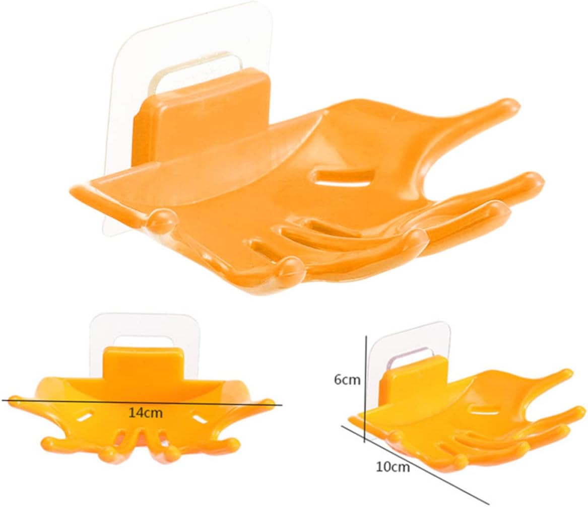PRETYZOOM 2-Layer Soap Holder with Lid for Shower Counter