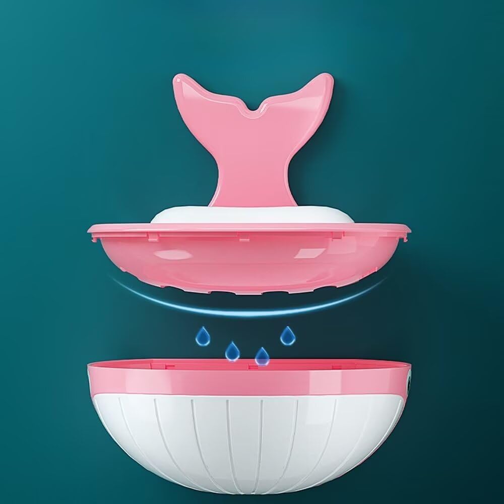 Cute Whale Soap Holder Suction Cup Drill-Free Removable Yellow