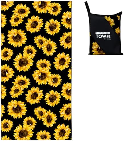 Rstick Sunflower Beach Towel 36x72 Quick Dry Sand-Free