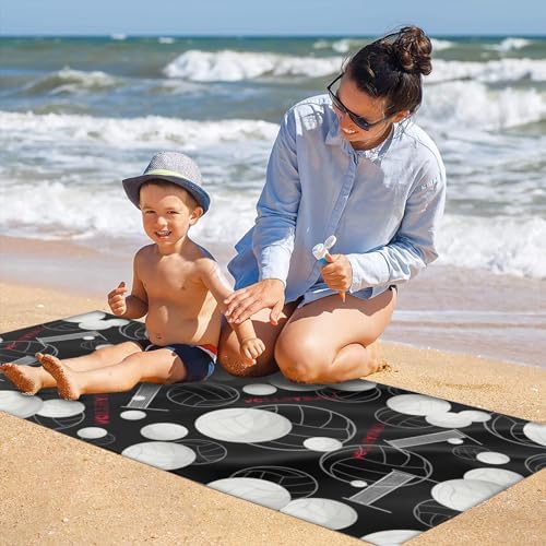 SUNUAN Oversized Microfiber Beach Towel 52x33