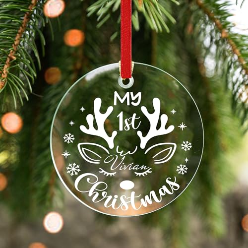Jasilon Personalized Babys First Christmas Ornament 1