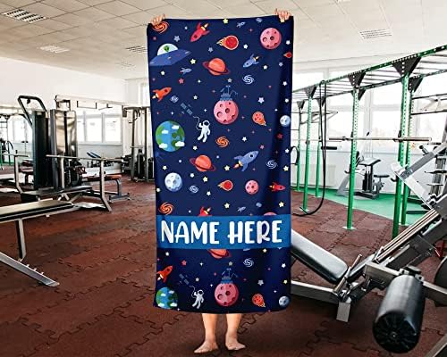 Personalized Solar System Beach Towel With Name 1