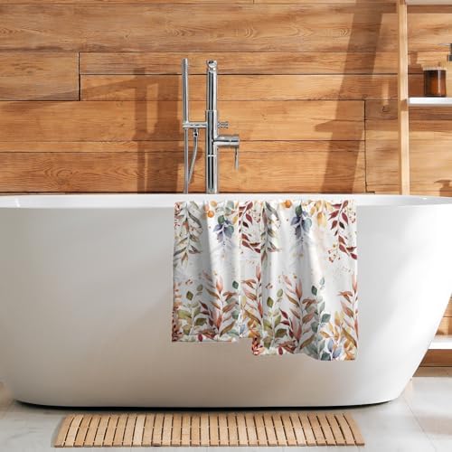 Imiss Colorful Leaf Botanical Towel Set of 2