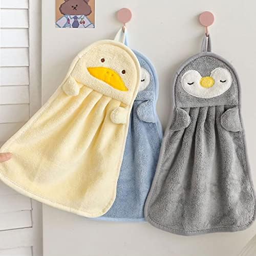 Ewanda 3 Pack Cute Hand Towels with Hanging Loop