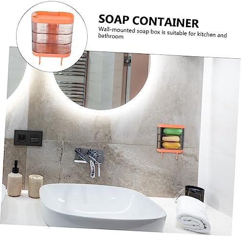 Cabilock Rotating Wall-Mounted Soap Dish for Bathroom