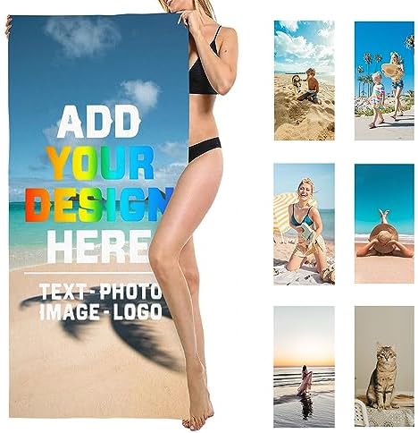 Personalized Beach Towel with Photo Design for All Ages