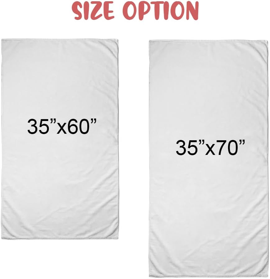 Personalized Retro Beach Towel for Kids and Adults