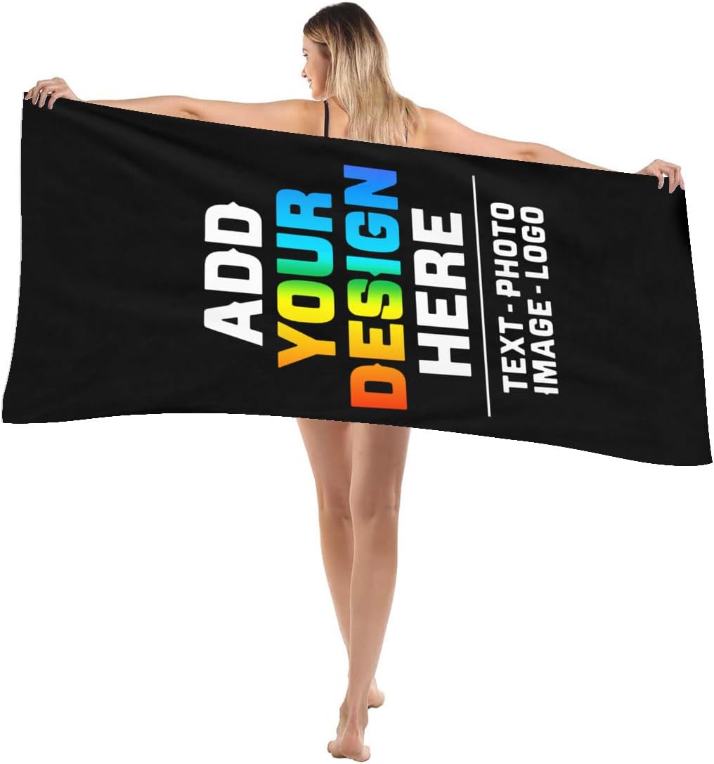 Personalized Beach Towel with Photo Design for All Ages