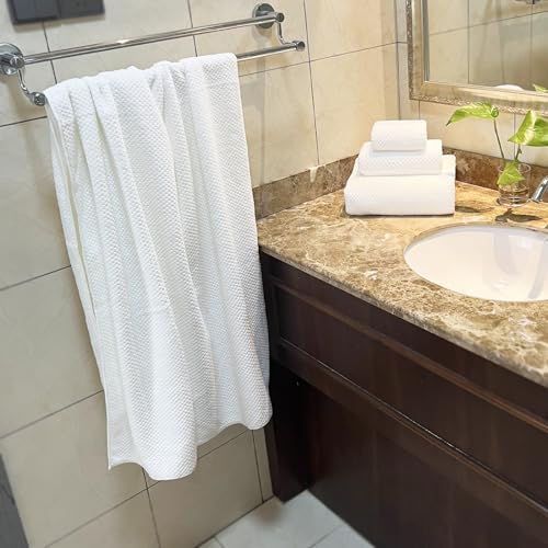 YTYC 29x59 Inch Extra Large Microfiber Towel Set - 6 Piece Quick Dry Soft