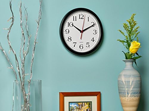 Bernhard Products 10 Inch Black Wall Clock