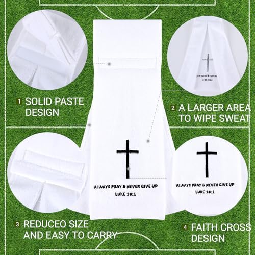 EYNDYN 6 Pcs Football Towel Set with Cross Design