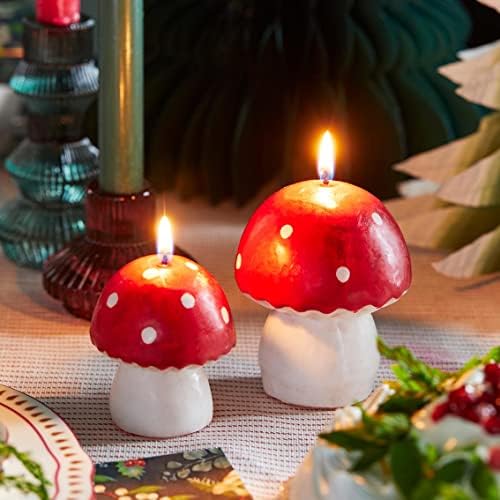 Talking Tables Red Toadstool Shaped Candle - 75cm