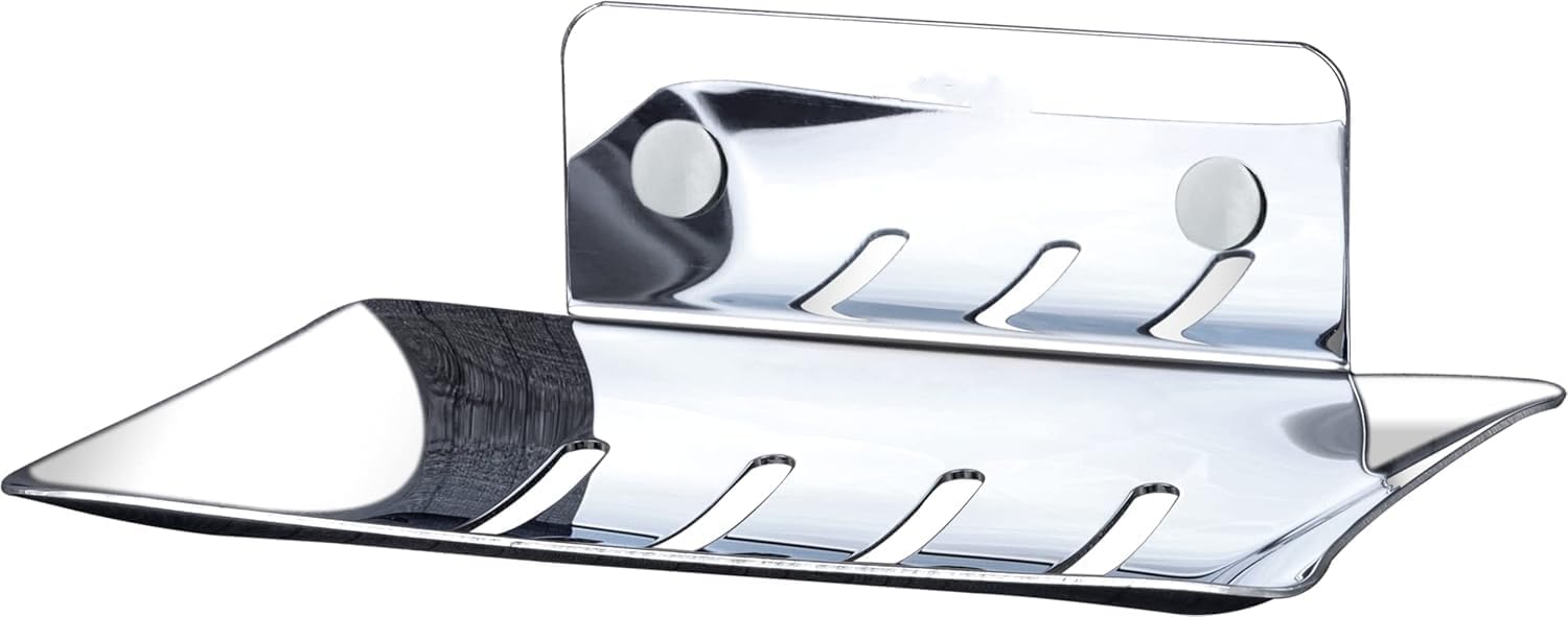 Stainless Steel Soap Holder for Bathroom - Durable Wall Mounted Soap Dish