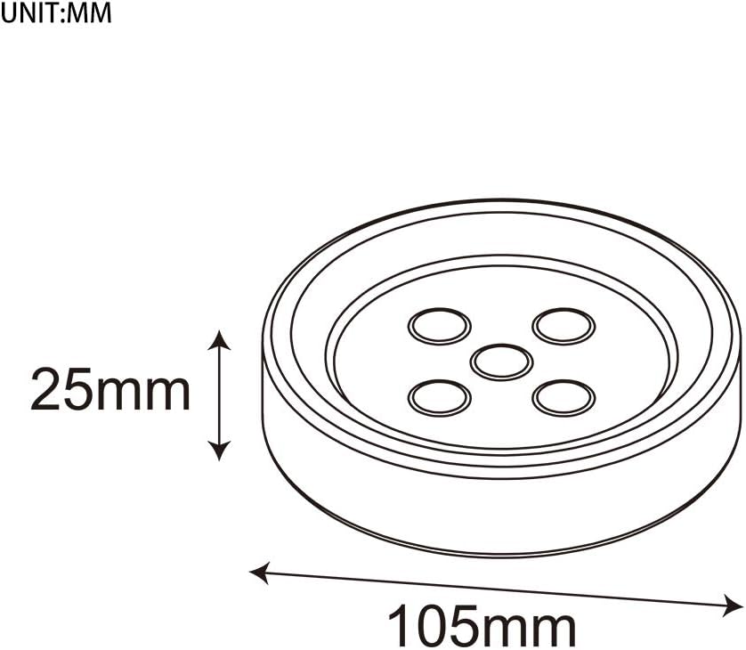 Ibergrif M33002R-JUNIOR Red Plastic Shower Soap Dish