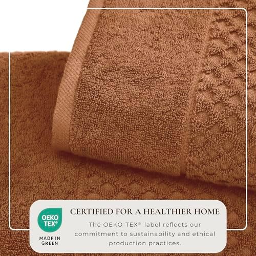 Great Bay Home Orange Bath Towels 6 Pack