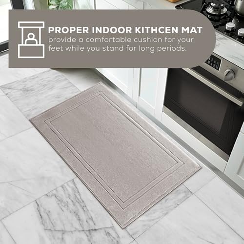 ALIBI Bath Mat Floor Towel - Oatmeal 44X26