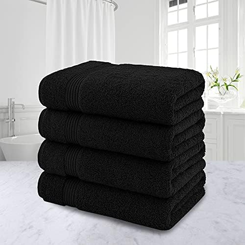 American Veteran 100 Cotton Turkish Bath Towel Set 4 Pack