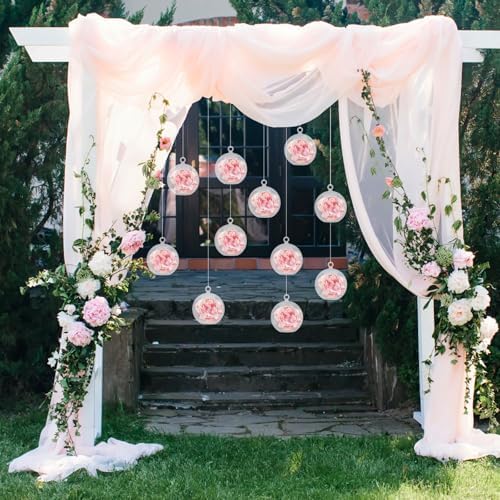 12Pcs Hanging Globe Candle Holders with Fishing Line