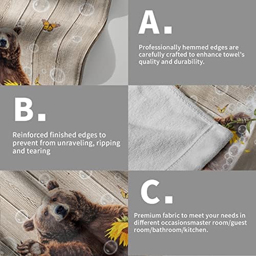 Giwawa Funny Bear Hand Towels Set of 2