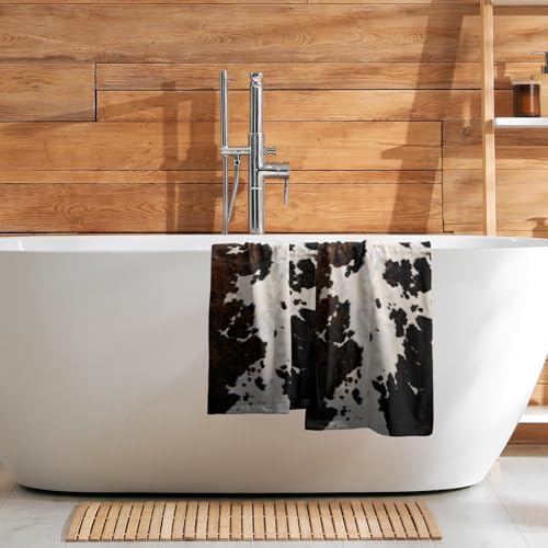 Granbey Cow Skin Print Hand Towels 2 Pack 1