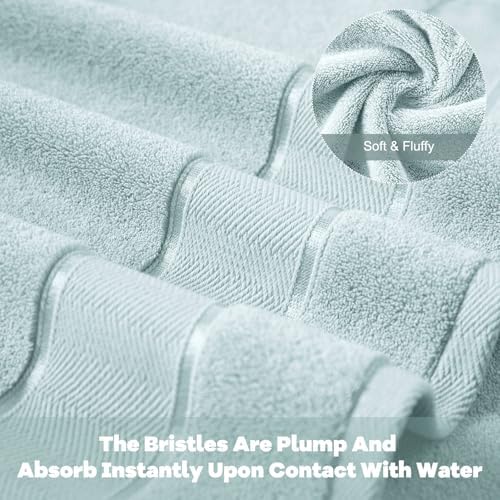 Marvione 6-Piece Bath Towel Set 100 Turkish Cotton 1