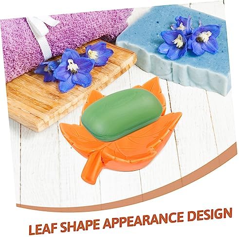 Ciieeo Leaf Shape Soap Dish Ceramic Maple Elegant Holder