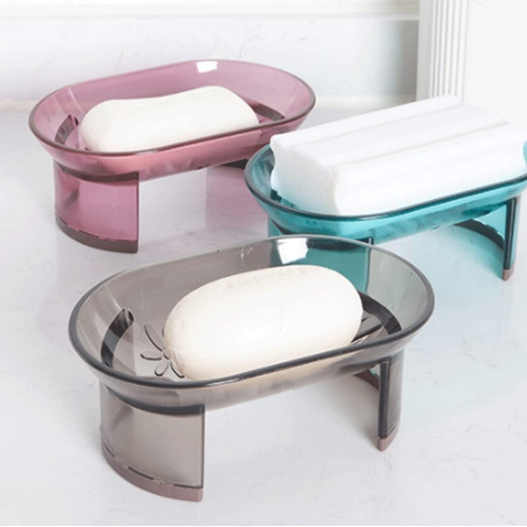 Surek Clear Plastic Bar Soap Holder for Dry Storage