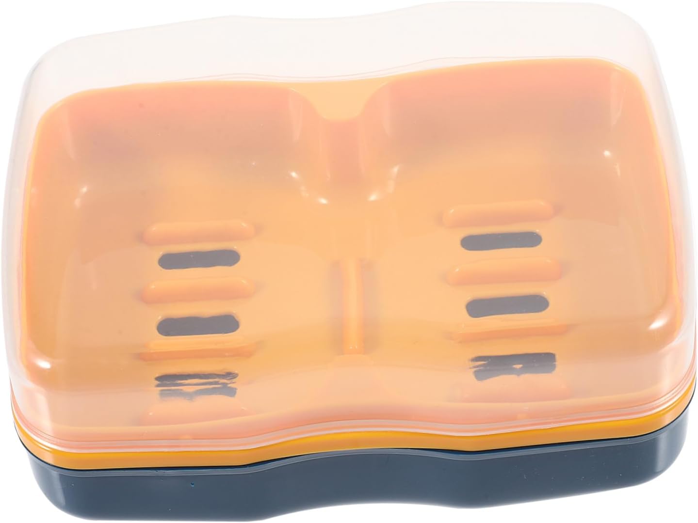 HAKIDZEL Dual Compartment Soap Holder with Leak-Proof Lid
