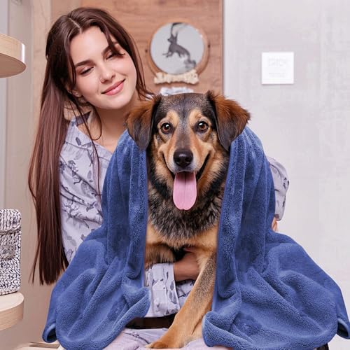 JML Microfiber Pet Towel 2 Pack 40x275 Navy