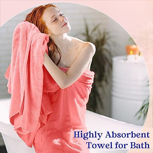 Newwiee 30 Pack Bath Towels Washcloths Set for Home Shower Yoga Travel