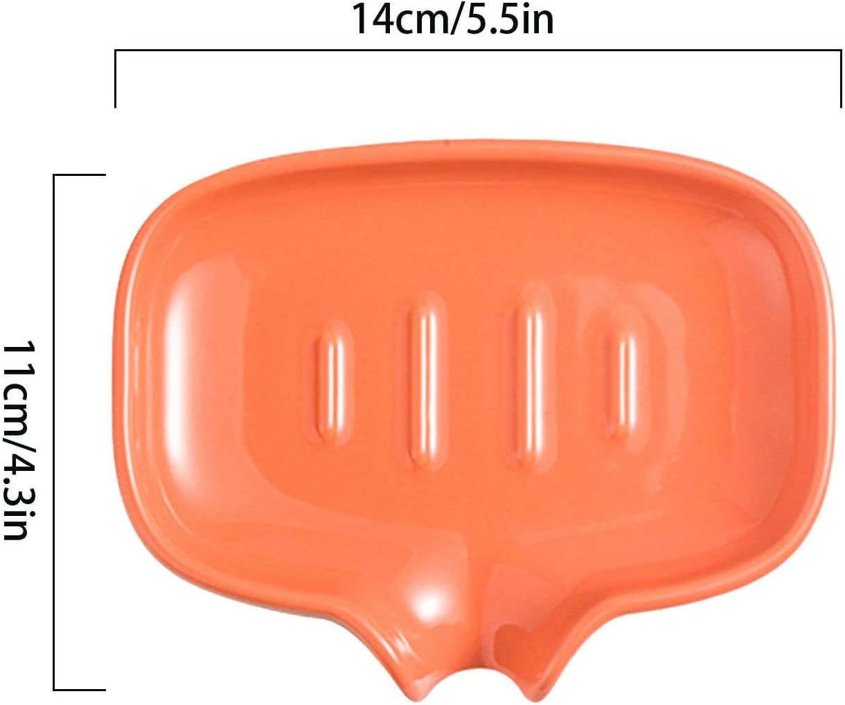 TYMYYS Ceramic Soap Holder 11x14cm Orange 1