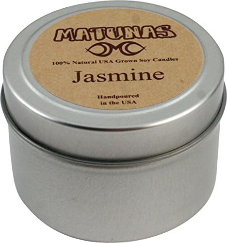 Matunas Jasmine Soy Candle 3oz Tin