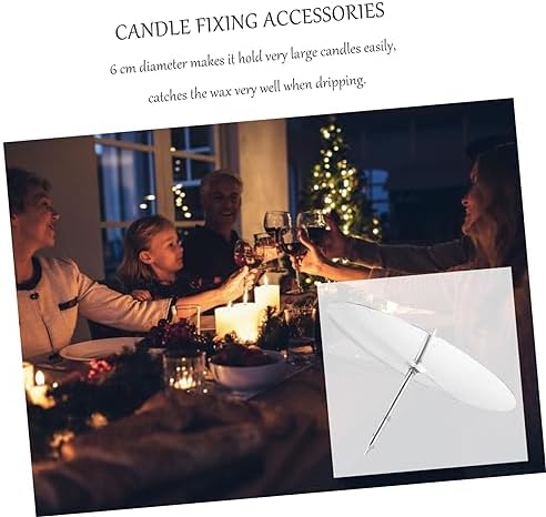 MAGICLULU 8-Piece Silver Candle Holder Set