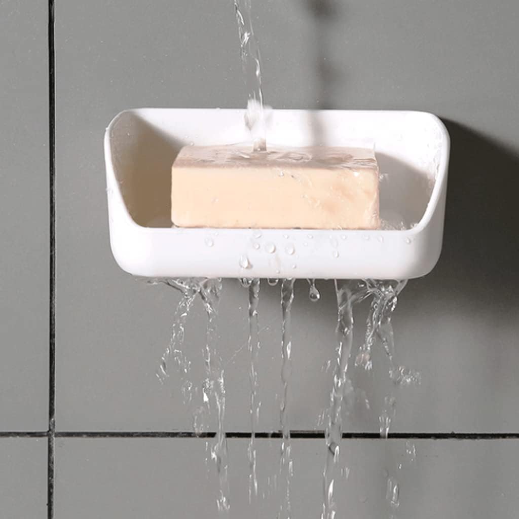 SUREK Dual-Use Soap Dish with Drainage Wall-Mounted Holder