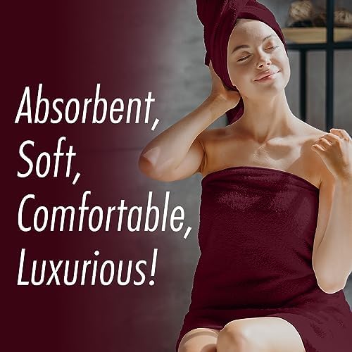 Homes Perception 4 Pack Bath Towel Set Ultra Soft 500 GSM Cotton