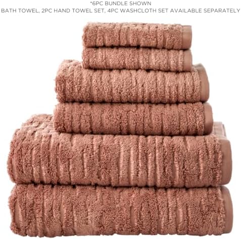 SKL Home CloudSoft Cotton Bath Towel Clay