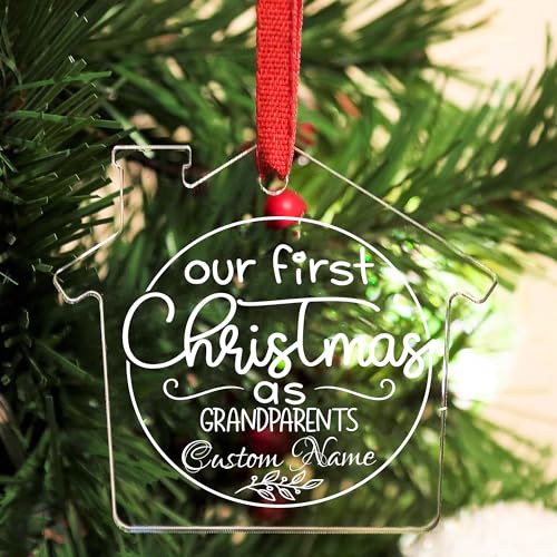 Jasilon Personalized Babys 1st Christmas Ornament
